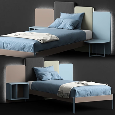 Elegant Sleep Haven: bed_WONDER ET12 by Diotti 3D model image 1 