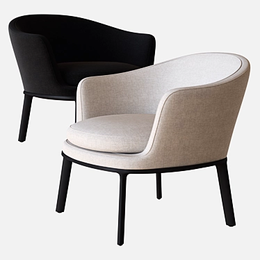 Elegant Caratos Armchair: BB Italia 3D model image 1 