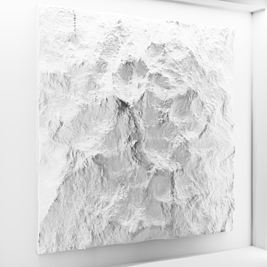 High-Res Stone Wall Panel 3D model image 1 