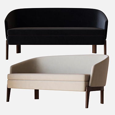 Elegant Chelsea Small Sofa 3D model image 1 