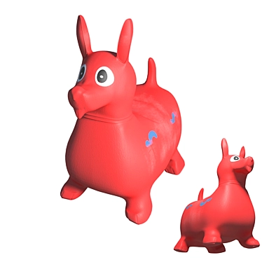 Bouncy Rubber Dog Jumping Toy 3D model image 1 