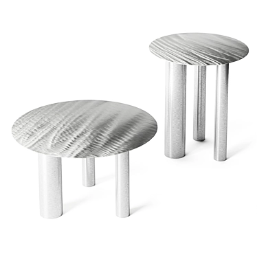 Bauhaus-Inspired Coffee Tables 3D model image 1 