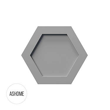 ASHOME 3D Wall Tile: Contemporary Design With Customizable Colors 3D model image 1 