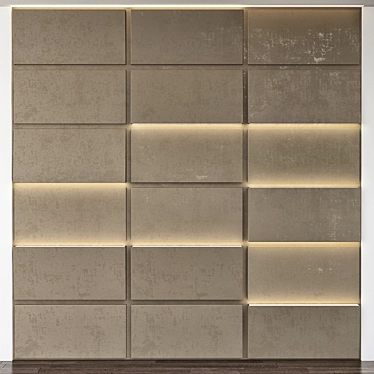 Elegant Wall Panels 3D model image 1 