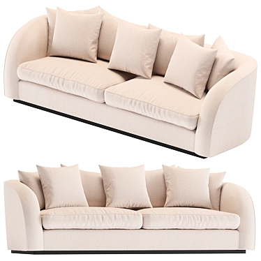 Palm Oasis Sofa 3D model image 1 