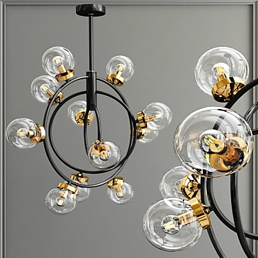 DeMarkt Megapolis Semi-Hermetic Ceiling Lamp 3D model image 1 