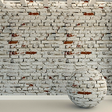 Vintage Brick Wall Texture - High Resolution 3D model image 1 