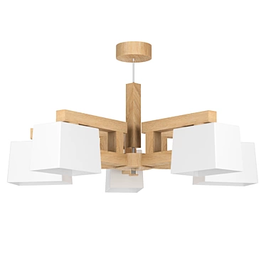 Elegant Pulpa Ceiling Chandelier 3D model image 1 