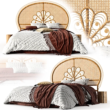 Home Republic Francis Rattan Honey Bedhead