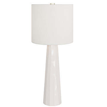 Blush Prism Ceramic Table Lamp 3D model image 1 