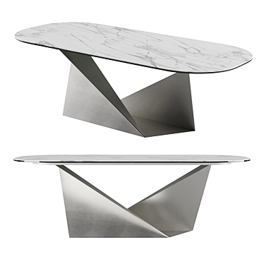 Foldable Liu Jo Table: Urban Chic & Space-Saving 3D model image 1 