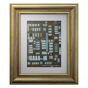 Classic Framed Painting 3D model image 1 