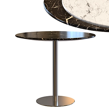 Elegant Bellagio Table - Minotti 3D model image 1 