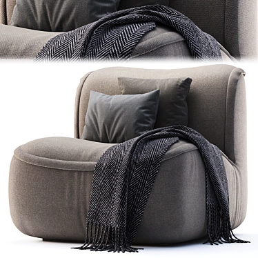 Elegant "Calida" Lounge Chairs  3D model image 1 