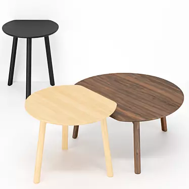 Minimalist Wood Coffee Table 3D model image 1 