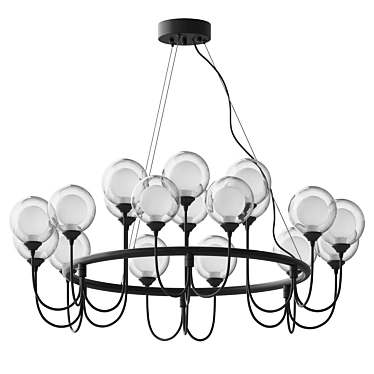 Modern Dual Shade Pendant - Bremen 3D model image 1 