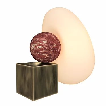 Elegant Rossana Orlandi Dimple Lamp 3D model image 1 