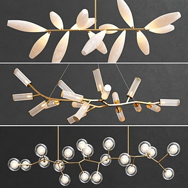 Modern Branch Lighting Collection 3D model image 1 