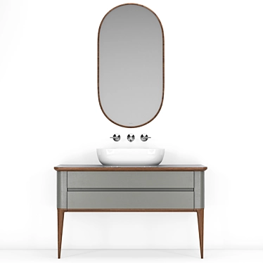 Modern Bathroom Vanity Set LIEM 3D model image 1 