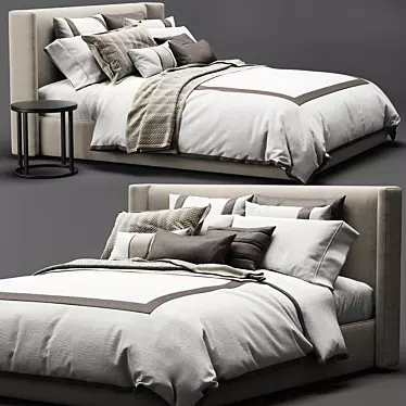 RH Lawson Bed - Stylish and Elegant Furniture 3D model image 1 