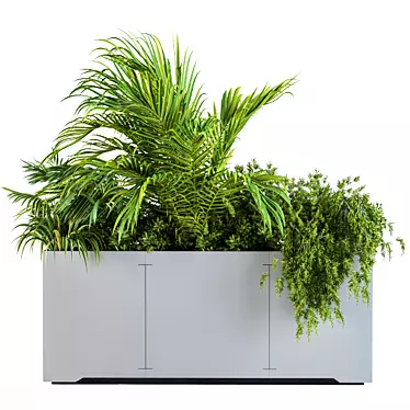 Tropical Gray Plants Box 3D model image 1 
