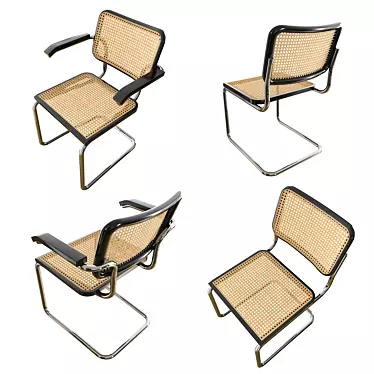 Modern Knoll Cesca Chair 3D model image 1 