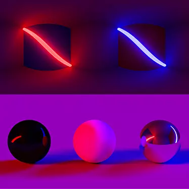 Colorful Light Cube Studio 3D model image 1 