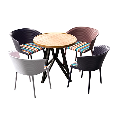 4union Dining Set: Modern Style and Premium Quality 3D model image 1 