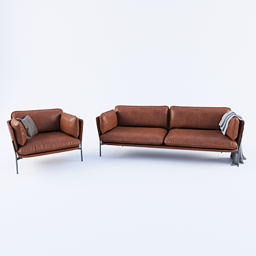 Elevate Your Lounge with Cloud LN3 3D model image 1 