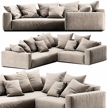 Sleek Flexform Lario Sofa 3D model image 1 
