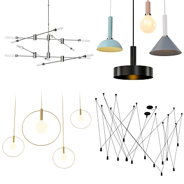 Modern Pendant Lighting Collection 3D model image 1 