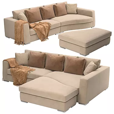 Tosconova William: Stylish and Versatile Sofa 3D model image 1 