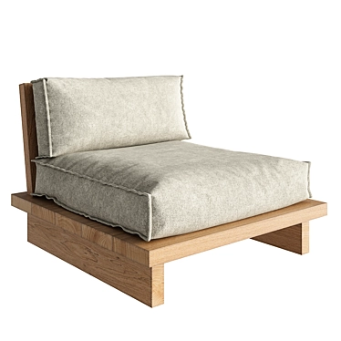 Elegant Conrad Sofa Chair 3D model image 1 