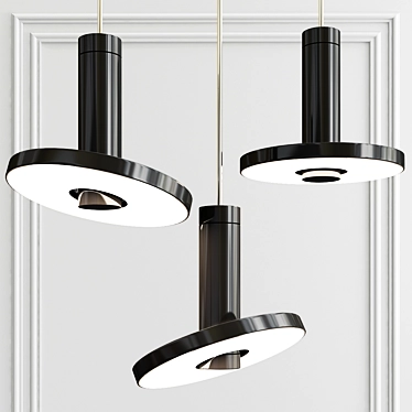 Sleek LED Pendant Light 3D model image 1 