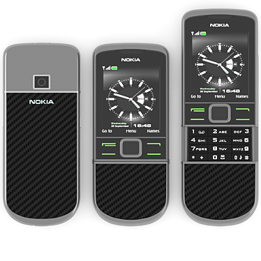 Sleek Nokia Carbon Edition 3D model image 1 