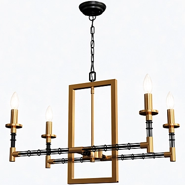 Refraktika Chandelier 4 - Elegant Lighting Solution 3D model image 1 