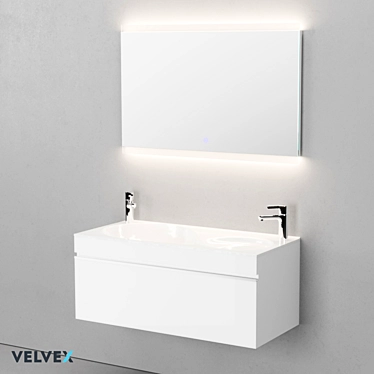 Velvex Otto 100 Bathroom Set 3D model image 1 