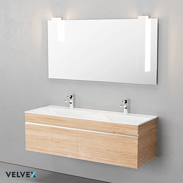 OM Velvex Pulsus 140 - Modern Bathroom Set 3D model image 1 