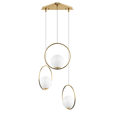 Modern Ceiling Mount Light Fixture 3D model image 1 