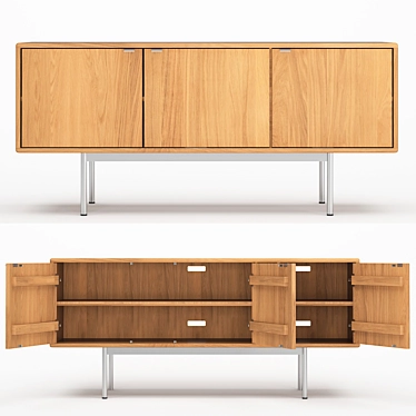 Hensley Media Cabinets - Stylish and Functional! 3D model image 1 