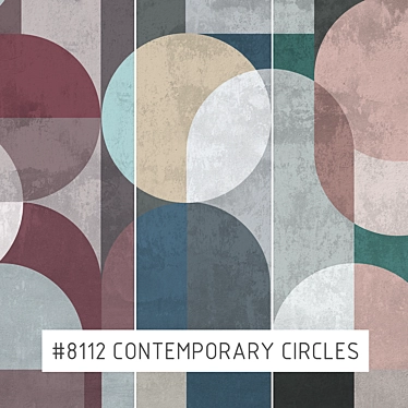 Contemporary Circles Eco Wallpaper 3D model image 1 