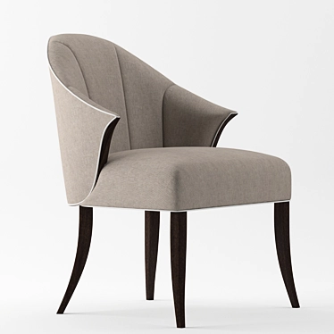 Elegant Versatile Upholstered Chair 3D model image 1 