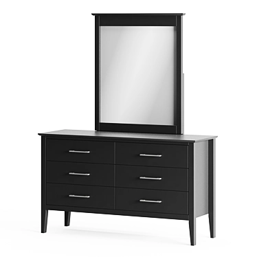Elegant Dark Gray Dresser: Coastwood's No. 01 3D model image 1 