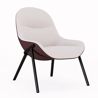 Podsey Armchair: Sleek and Stylish Furniture 3D model image 1 