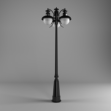 Modern 3D Street Lamp Model 3D model image 1 