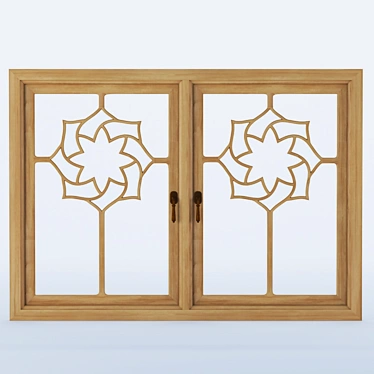 Rustic Eslimi Windows: Vintage Charm 3D model image 1 