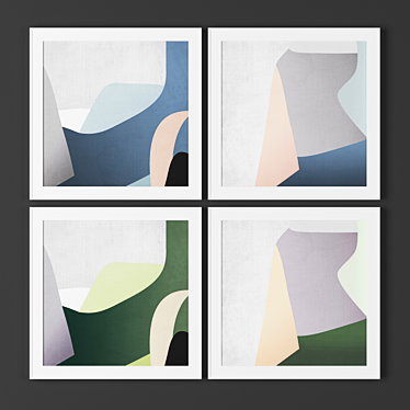 Modern Art Frames Collection 3D model image 1 