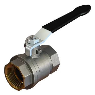 1" Ball Valve - VV Handle Lever 3D model image 1 