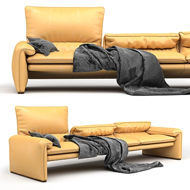 Cassina Maralunga 2014: Sleek & Elegant Sofa 3D model image 1 