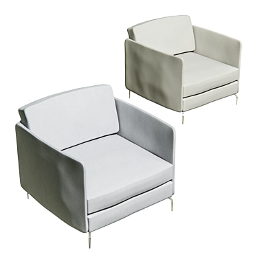 Osaka Boconcept: Exquisite Comfort & Dual Fabric Design 3D model image 1 